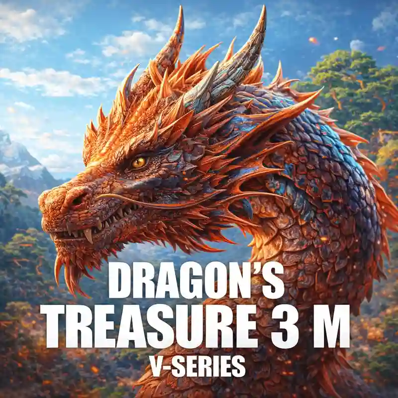 Dragon’s Treasure 3 M slot game banner sa cnnbet